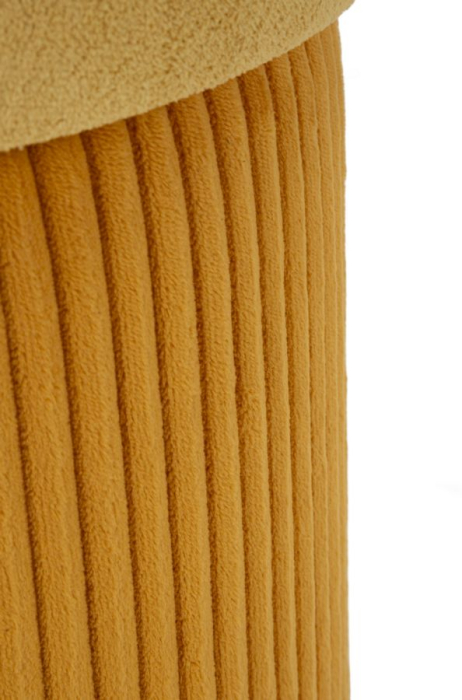 Puf cu spatiu depozitare Aspen mustar set 2 buc cm ø 42x44-35x37 [5]