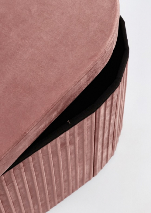 Puf Jocelyn, Velvet Antiq, 76x38x38 cm [3]
