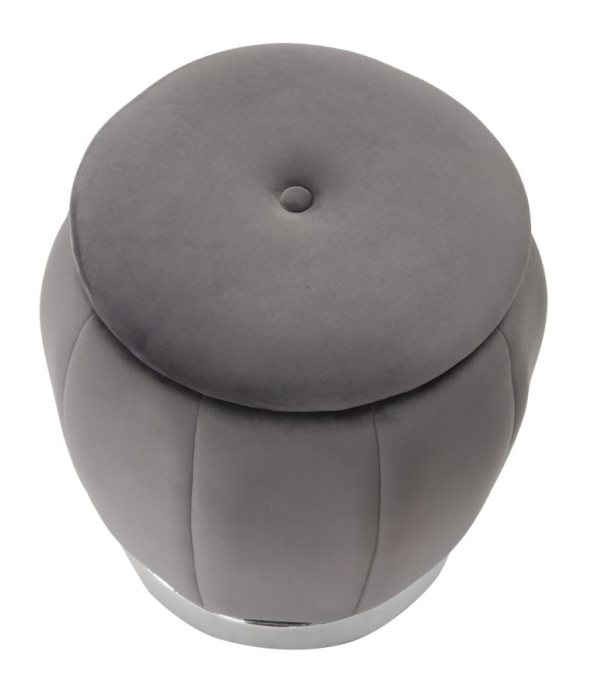Puf Paris gri/argintiu cm ø 43x43 [2]