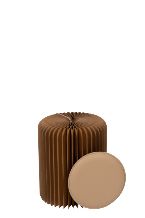 Puf pliabil din hartie, camel, Capacitate portanta 180,00 kg [3]