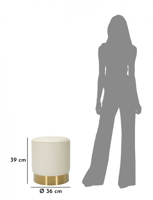 Puf SHARON, rotund cm ø36x39 [7]