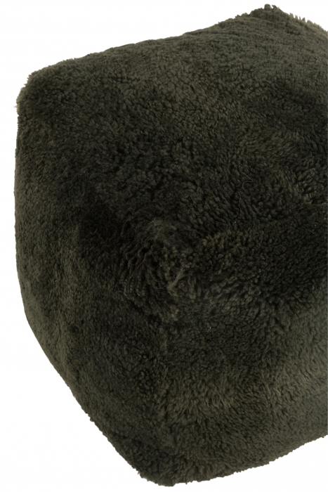 Puf Sheepskin , Textil, Verde, 45x45x40 cm [2]