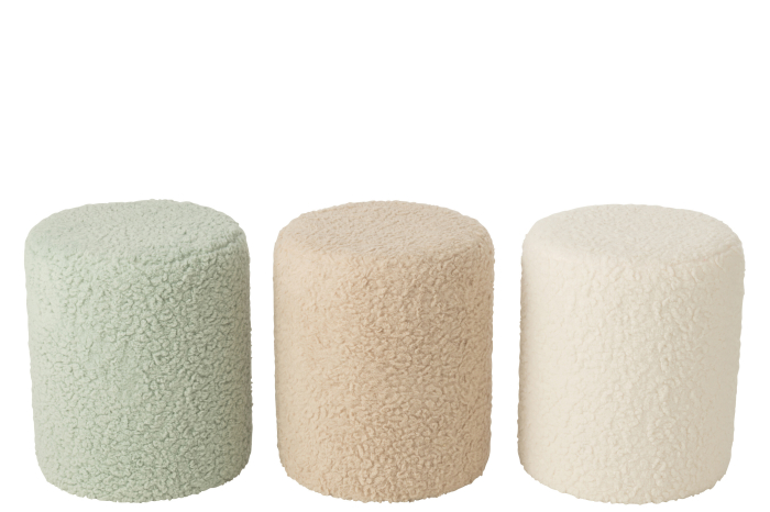 Puf Teddy, MDF albastru deschis [4]