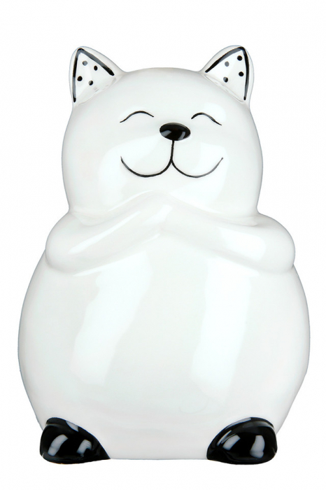 Pusculita de bani, CAT KING, ceramica, 10X11X13.5 cm [2]