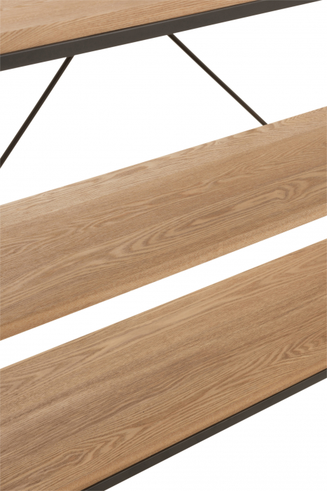 Raft, Lemn, Natural, 140x38x166 cm [7]