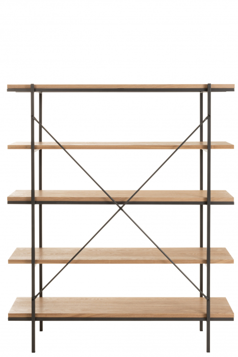 Raft, Lemn, Natural, 140x38x166 cm [4]