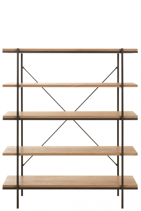 Raft, Lemn, Natural, 140x38x166 cm [2]