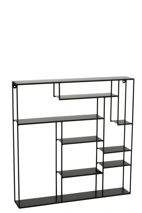 Raft Maranta, Metal, Negru, 80x11.5x80 [9]