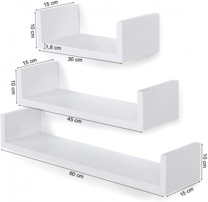 Raft MDF, SONGMICS, 60x15x10cm [4]