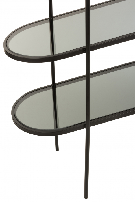 Raft, Metal, Negru, 100x30x80 cm [4]