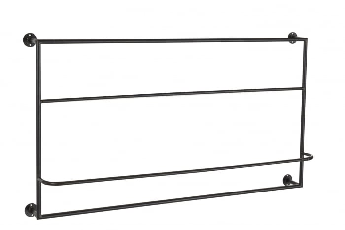 Raft, Metal, Negru, 93×16.5×53 cm Jolipa