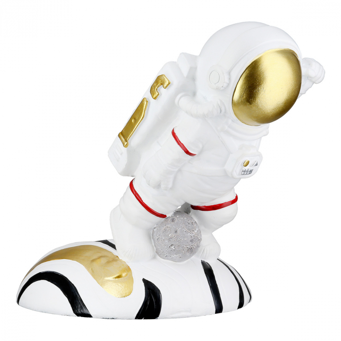 Raft pentru vinuri, Astronaut, Voyager, Polirășină, auriu, alb, PU 2, L. 13,5 cm, L. 18 cm, H. 17 cm [2]