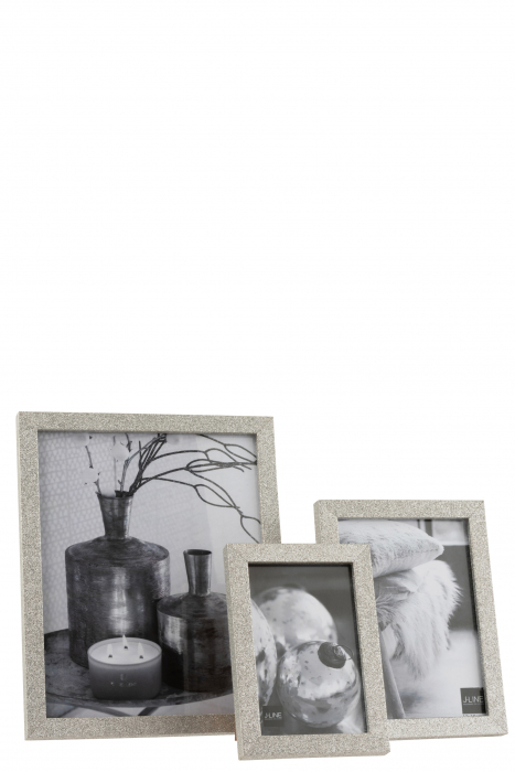 Rama foto (20x25 cm), Lemn, Argintiu, 22x1.5x27 cm [2]