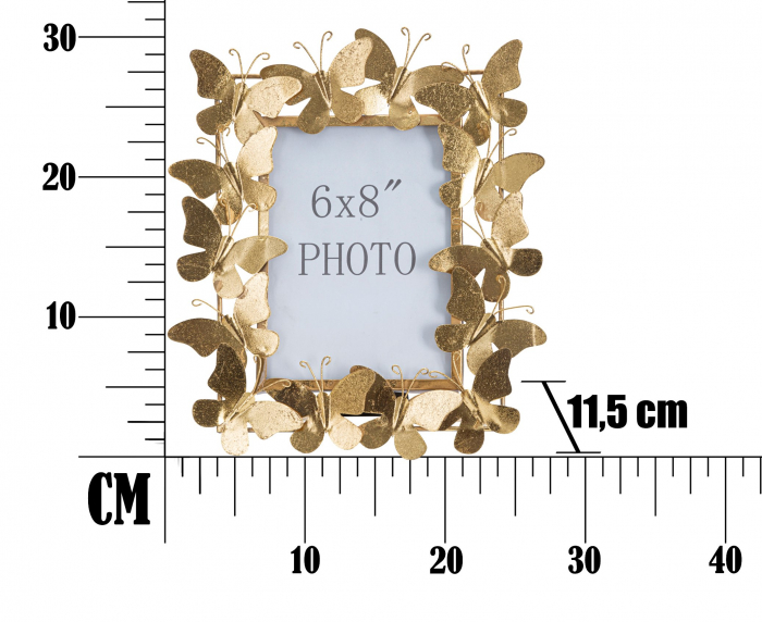Rama foto BUTTERFLY GLAM CM 28X11,5X30,5 (dimensiune foto CM 15X20) , Mauro Ferretti [6]