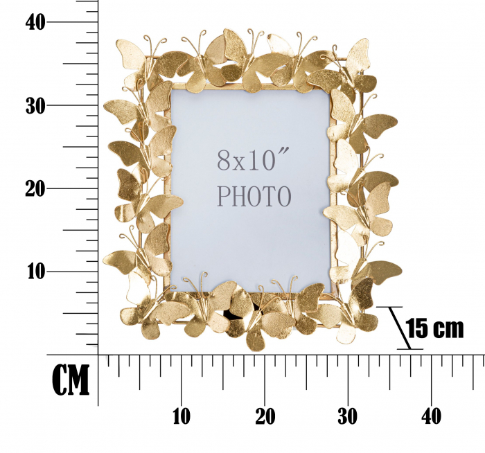 Rama foto BUTTERFLY GLAM CM 35X15X38 (dimensiune foto CM 20X25), Mauro Ferretti [6]