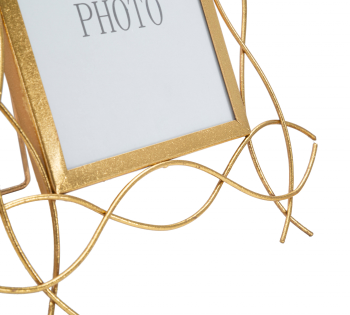 Rama foto Glam, Fier/Sticla, Auriu, 32x29.5x1.4 cm [2]