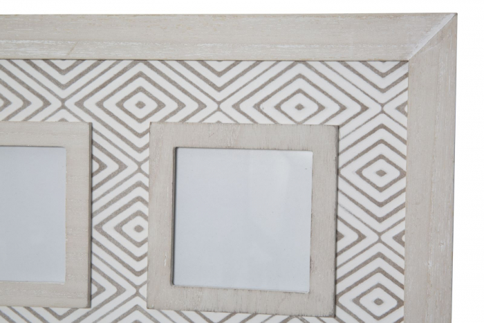 Rama foto Hypnose, MDF/sticla, alb/gri, 46X4X41  cm [4]