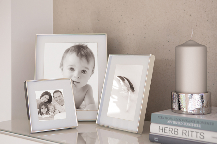 Rama foto KIM, metal placat cu argint/sticla, 25.5 x 30.5 x 3  cm, Fink [2]