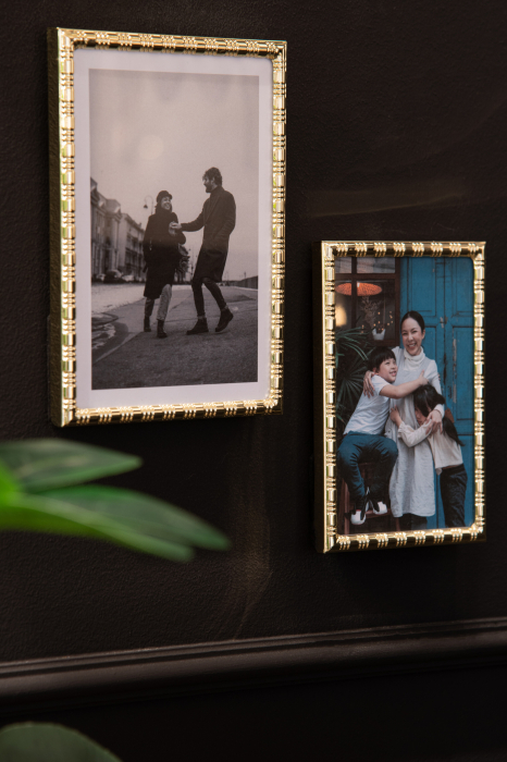 Rama foto Lines, Metal, Auriu, 13.5x1x18.5 cm [3]