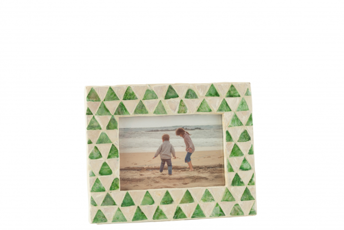 Rama foto Nuye (10x15 cm), Lemn, Verde, 19.5x7.5x22.5 cm
