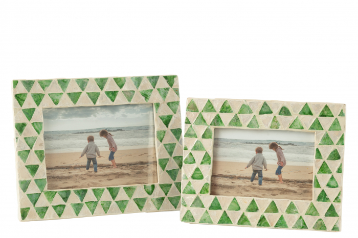 Rama foto Nuye (12x17 cm), Lemn, Verde, 25x11x20 cm [2]