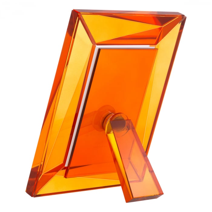 Ramă foto, Obliquity L set de 2, sticlă cristal portocalie  [4]