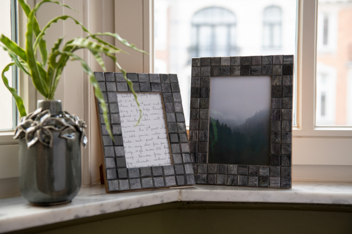 Rama foto Pattern Square, Lemn, Gri, 10.5x16x21 cm [4]