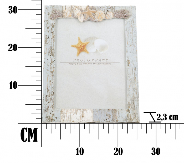 Rama foto Shell, rasina, multicolor, 25.5X2.3X31.5 cm [7]