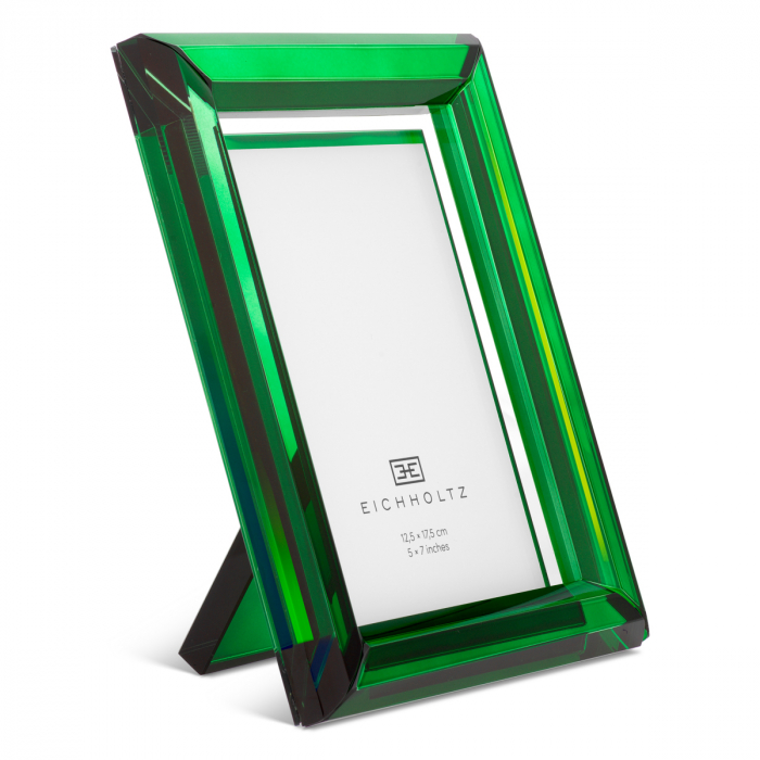 Ramă foto, Theory L, set de 2, sticlă de cristal verde  [2]