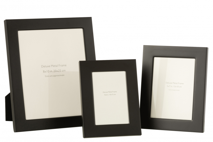 Rama foto Wide Border, Metal, Negru, 19.5x25.5x28.5 cm [3]