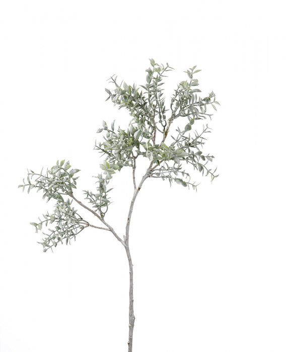 Ramură, Floare, Frunză, Sintetică, verde, PU 24, H. 53 cm [2]