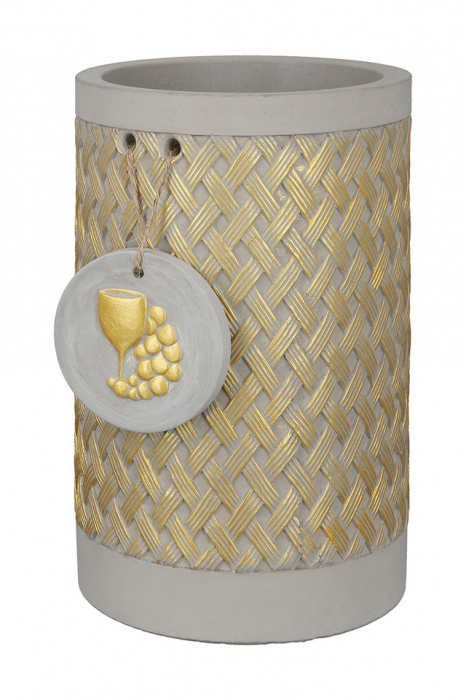 Recipient racire vin, BRAID, ciment, 21.5X13.5 cm [2]