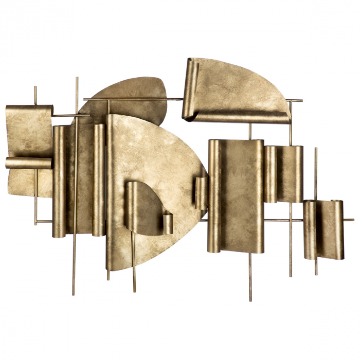 Relief de perete, Metal, culoare bronz, PU 2, L. 6 cm, L. 89 cm, H 69 cm [1]