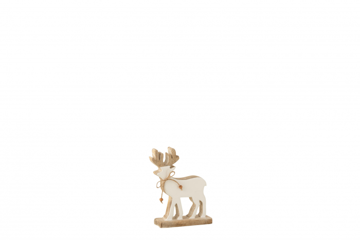 Figurina Ren, Lemn, Alb, 5x17x22 cm [2]