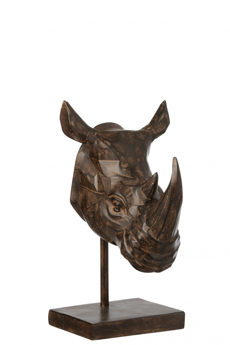 Rinocer, Compozit, Maro, 22x31x43 cm