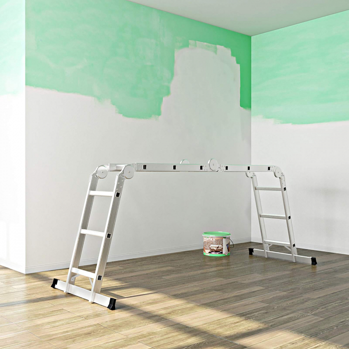 Scara din aluminiu 330 cm, Aluminiu, 126x27x37cm 126x27x37cm