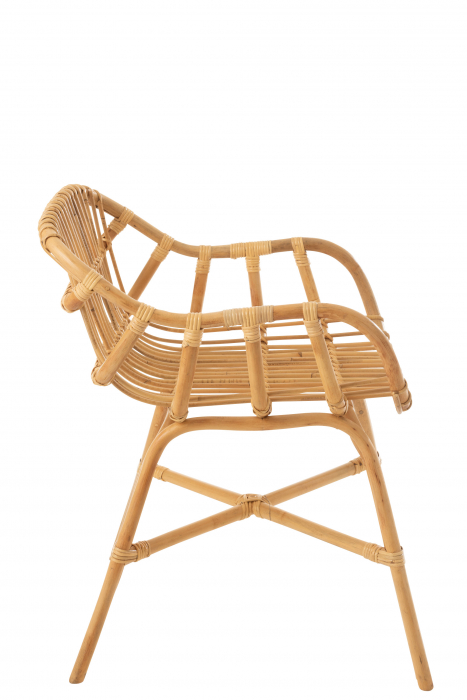 Scaun Ana, Stuf/Ratan/Bambus, Natural, 60x60x78 cm [3]