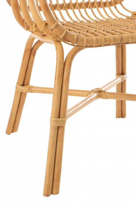 Scaun Ana, Stuf/Ratan/Bambus, Natural, 60x60x78 cm [5]