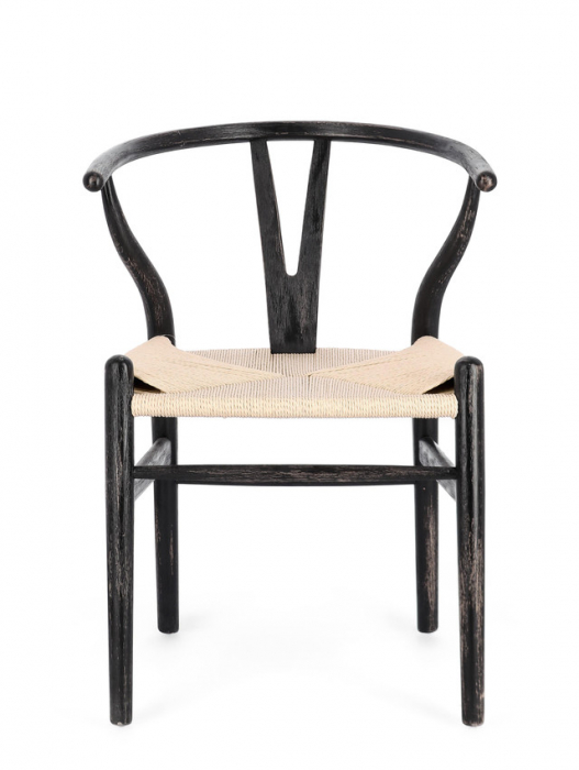 Scaun,, Artemia, Negru/ Natur [2]