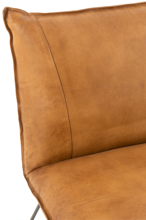 Scaun Avi, Metal/Imitatie piele, Camel, 56.5x65.5x85.5 cm [7]