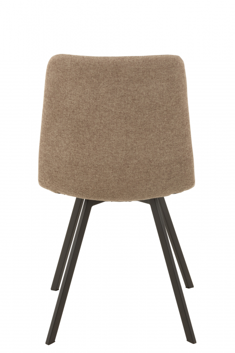 Scaun Babette, Metal/Textil, Bej/Negru, 45x54x86 cm [4]