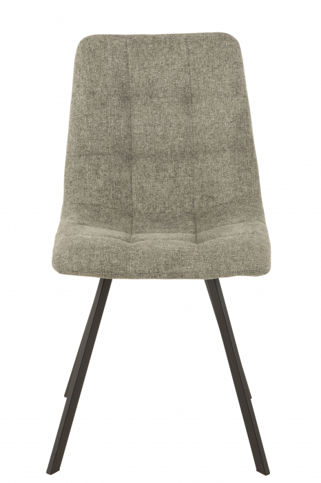Scaun Babette, Metal/Textil, Gri, 45x54x86 cm [2]