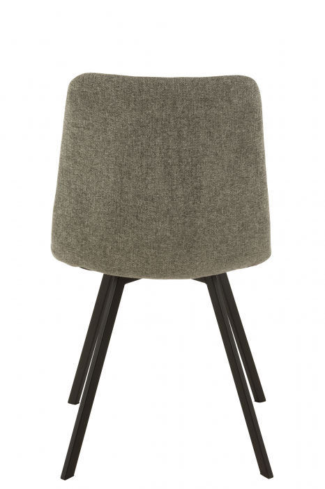 Scaun Babette, Metal/Textil, Gri, 45x54x86 cm [4]