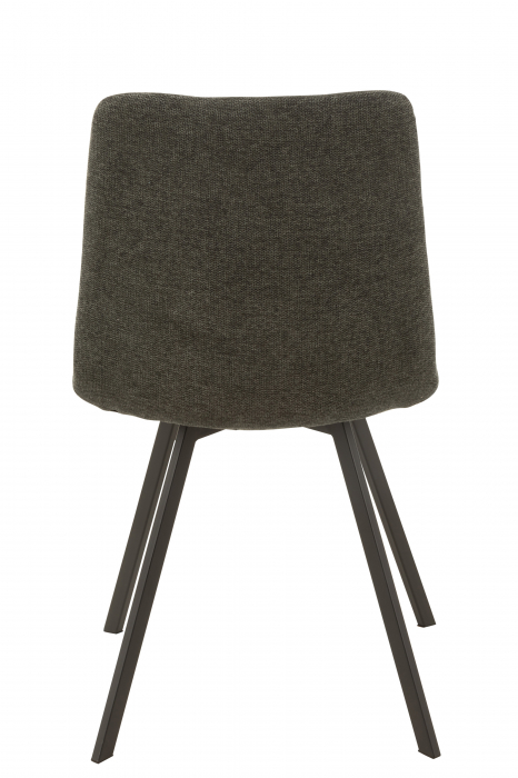 Scaun Babette, Metal/Textil, Gri, 54x45x86 cm [4]