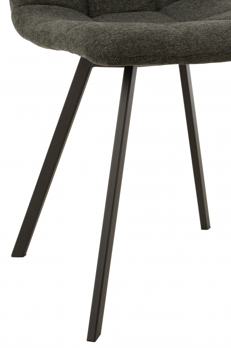 Scaun Babette, Metal/Textil, Gri, 54x45x86 cm [5]
