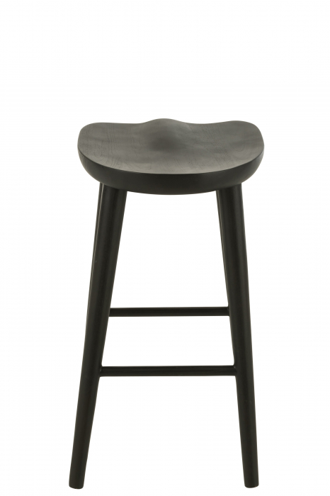 Scaun Bar, Mika, Teak -Negru [4]