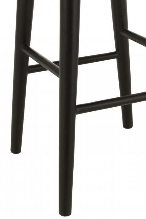 Scaun Bar, Mika, Teak -Negru [5]