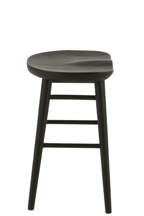 Scaun Bar, Mika, Teak -Negru [3]