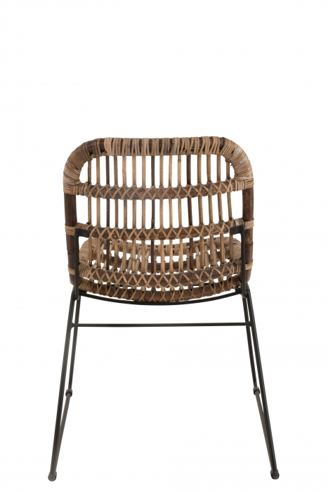 Scaun Billie, Ratan/Bambus, Natural, 60x63x85 cm [4]