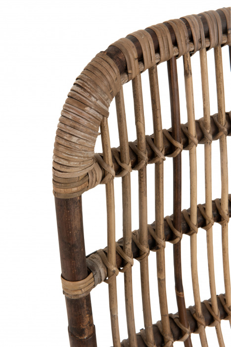 Scaun Billie, Ratan/Bambus, Natural, 60x63x85 cm [5]